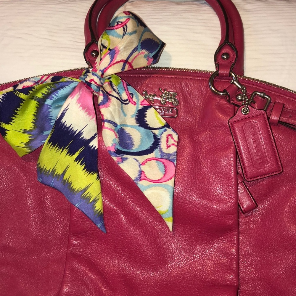 Coach bag + Coach scarf
